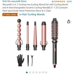Wavy Talk 5 in 1 curling wand set!